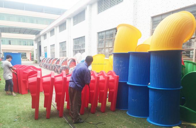 Direct Sale Outdoor Playground Equipment For Kids Plastic Slide Set With Competitive And High Qualit 16