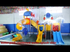swimming pool water park equipment children water playground plastic water slide 