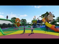 Rope climbing playground