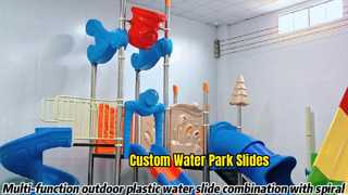 Water Park Playground Spray Slides for Kids