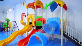 Durable Small Outdoor Playground Slide for Kids